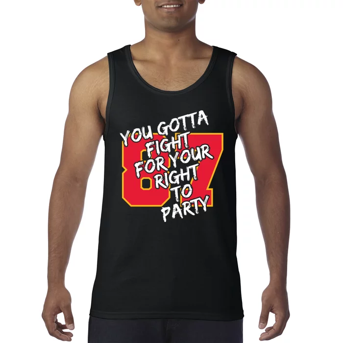 You Gotta Fight For Your Right To Party Kansas 87 Tank Top