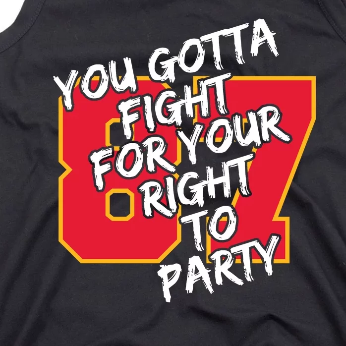 You Gotta Fight For Your Right To Party Kansas 87 Tank Top