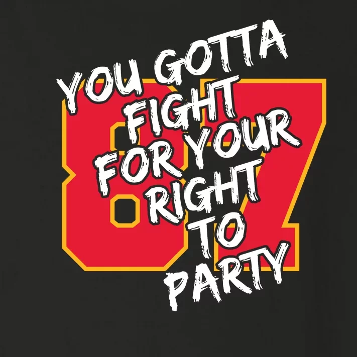 You Gotta Fight For Your Right To Party Kansas 87 Toddler Long Sleeve Shirt