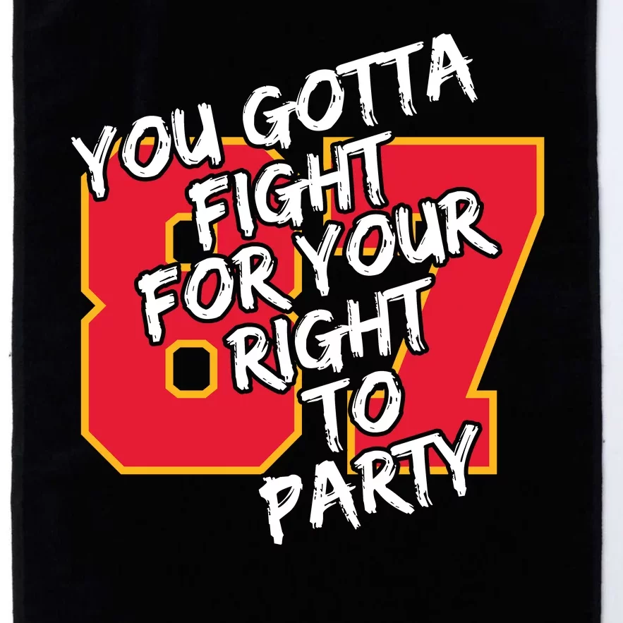 You Gotta Fight For Your Right To Party Kansas 87 Platinum Collection Golf Towel