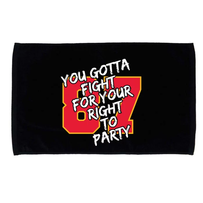 You Gotta Fight For Your Right To Party Kansas 87 Microfiber Hand Towel