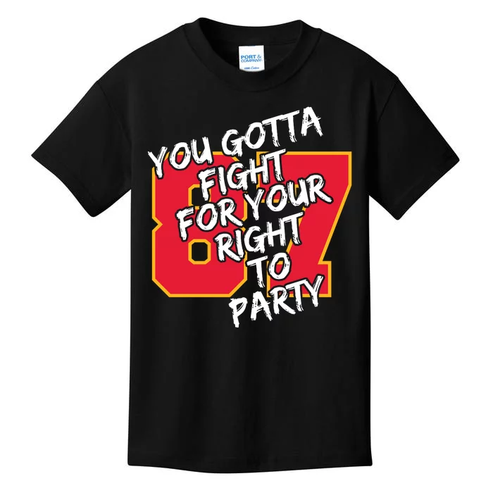 You Gotta Fight For Your Right To Party Kansas 87 Kids T-Shirt