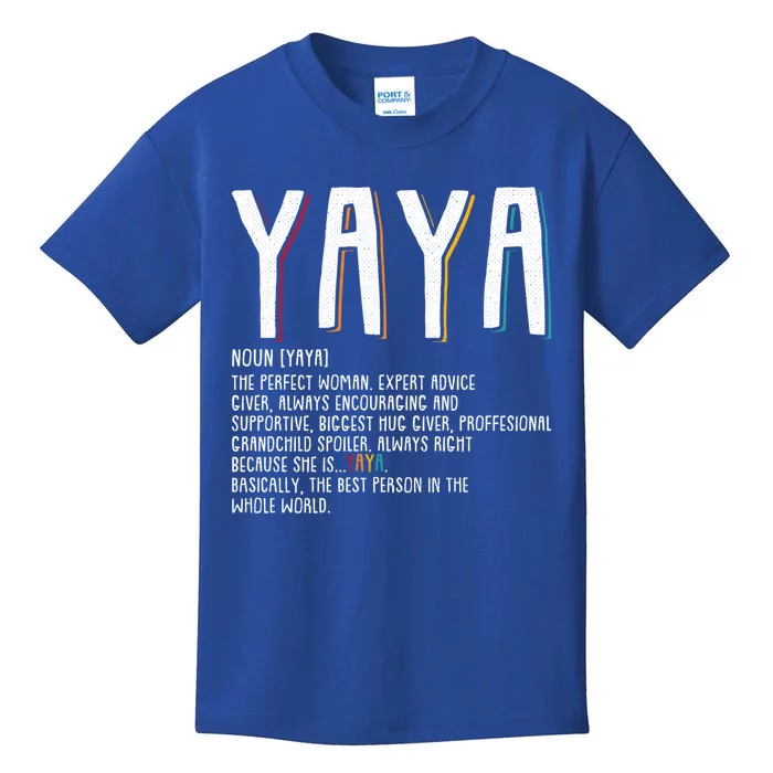 Yaya Grandma Funny Mawmaw Mimi Nana Gigi Memaw Gift Kids T-Shirt