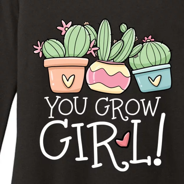 You Grow Girl Succulent Womens CVC Long Sleeve Shirt