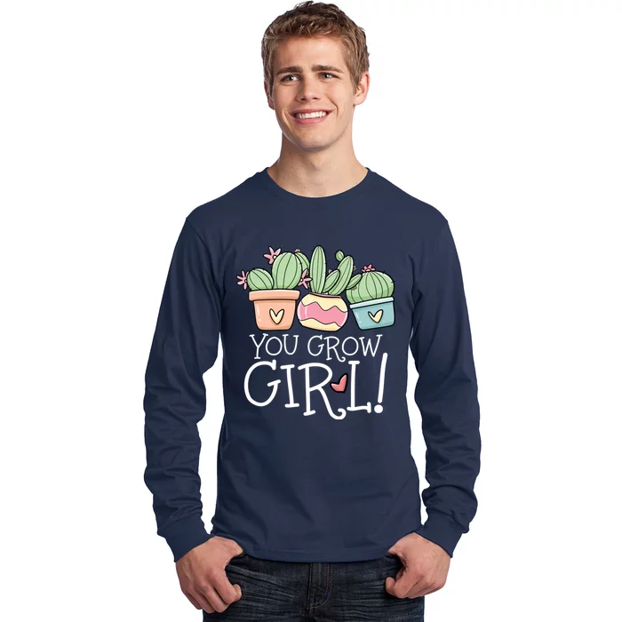 You Grow Girl Succulent Long Sleeve Shirt