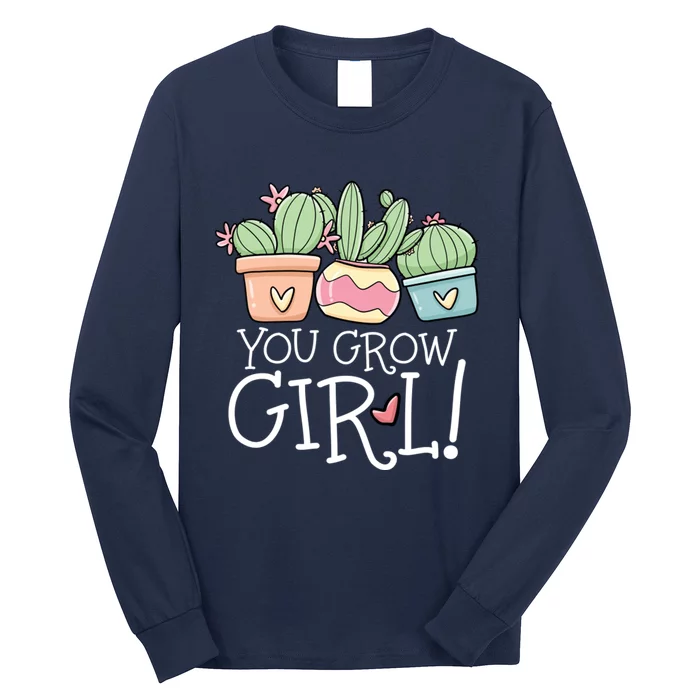 You Grow Girl Succulent Long Sleeve Shirt