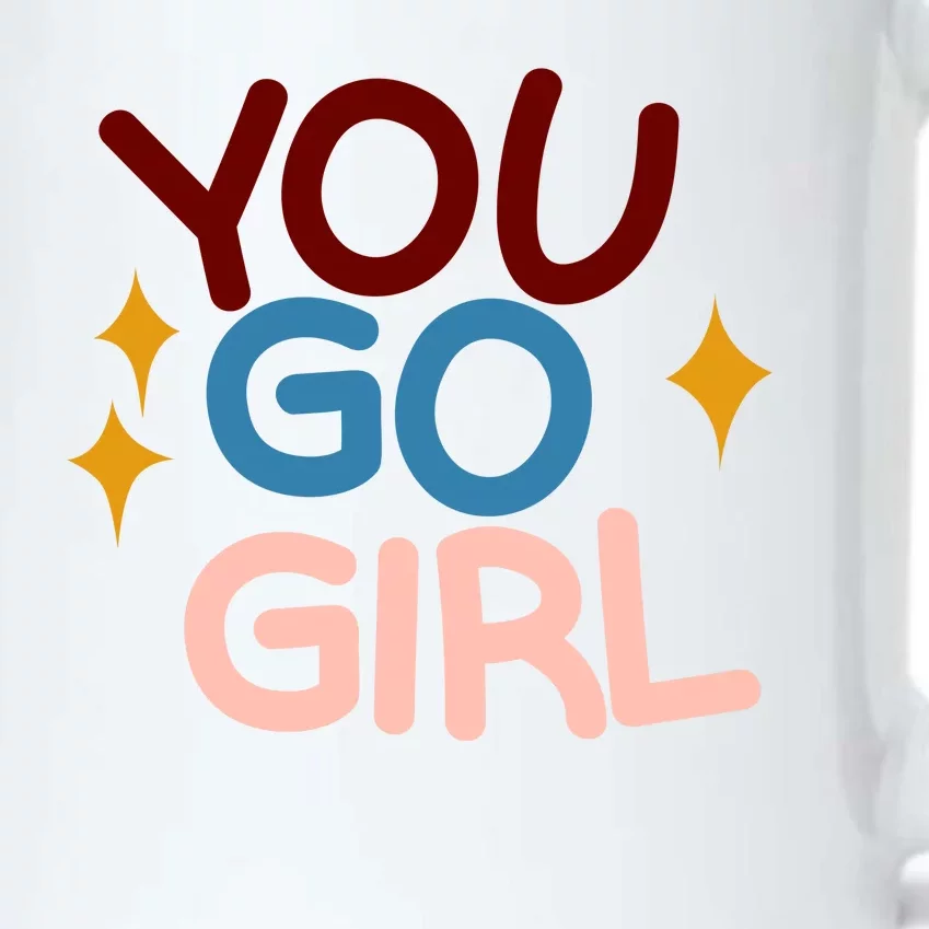 You Go Girl Retro Black Color Changing Mug