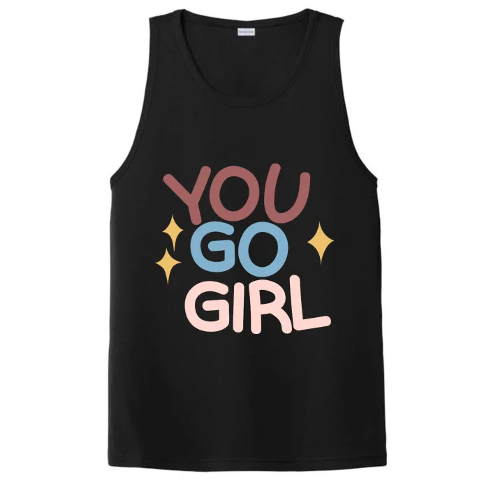 You Go Girl Retro Performance Tank