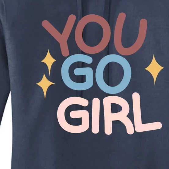 You Go Girl Retro Women's Pullover Hoodie