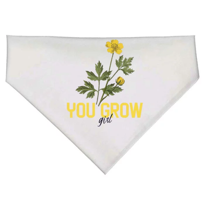 You Grow Girl Gardening And Flower USA-Made Doggie Bandana