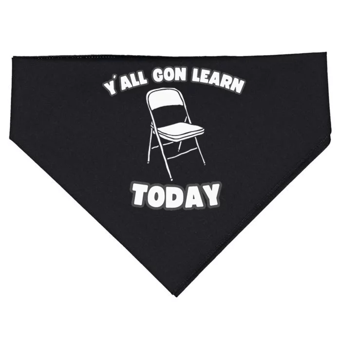 YAll Gon Learn Today Folding Chair Alabama River USA-Made Doggie Bandana