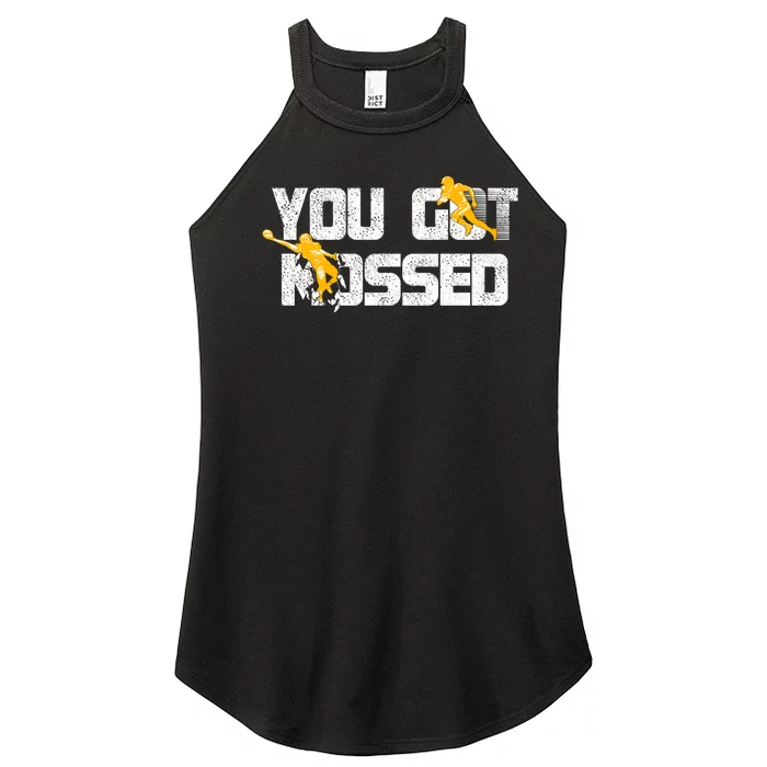 You Got Mossed Great Hoodie American Football Lovers Women’s Perfect Tri Rocker Tank