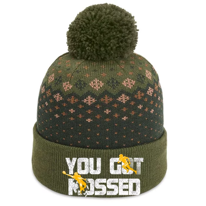 You Got Mossed Great Hoodie American Football Lovers The Baniff Cuffed Pom Beanie