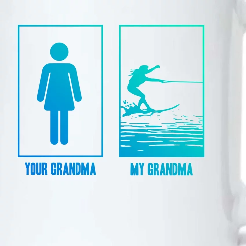 Your Grandma My Grandma Beachsports Water Skiing Gift Black Color Changing Mug