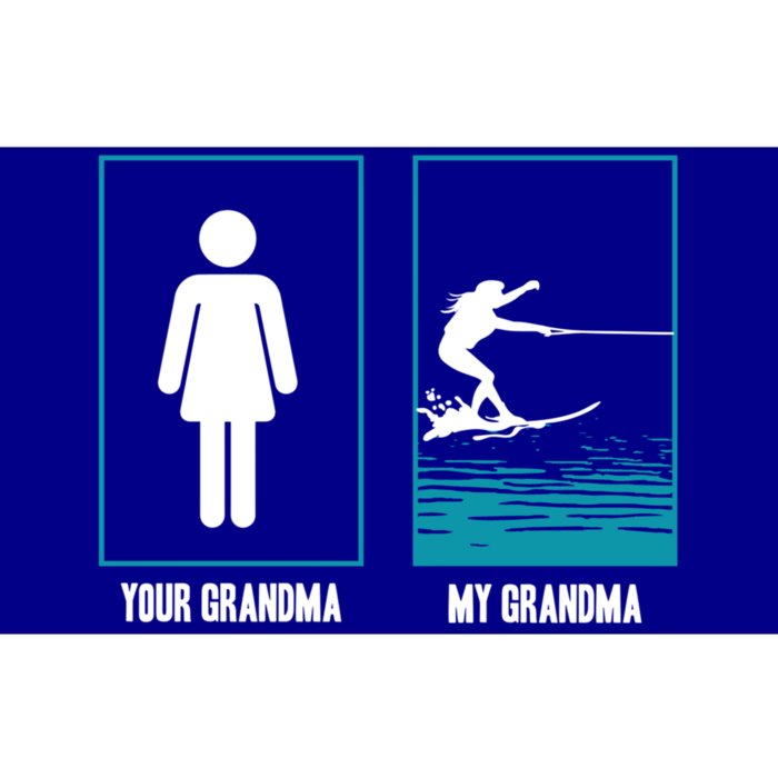 Your Grandma My Grandma Beachsports Water Skiing Funny Gift Bumper Sticker