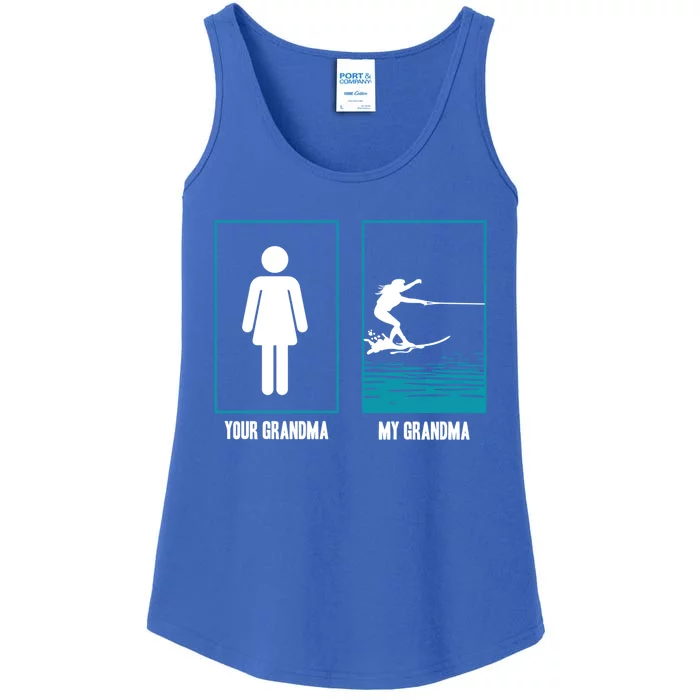 Your Grandma My Grandma Beachsports Water Skiing Funny Gift Ladies Essential Tank