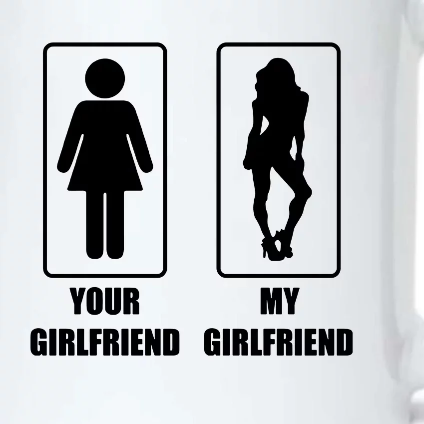 Your Girlfriend My Girlfriend Black Color Changing Mug