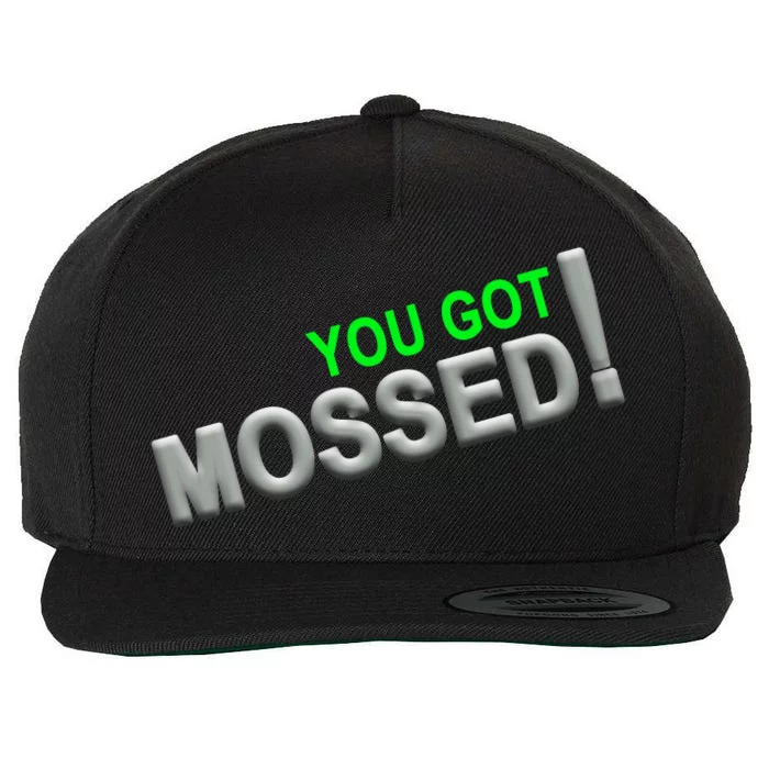 You Got Mossed! Wool Snapback Cap