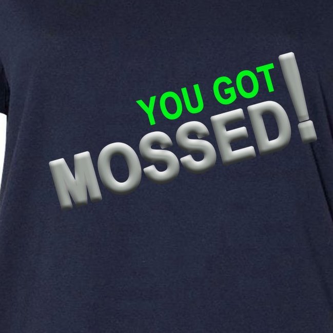 You Got Mossed! Women's V-Neck Plus Size T-Shirt