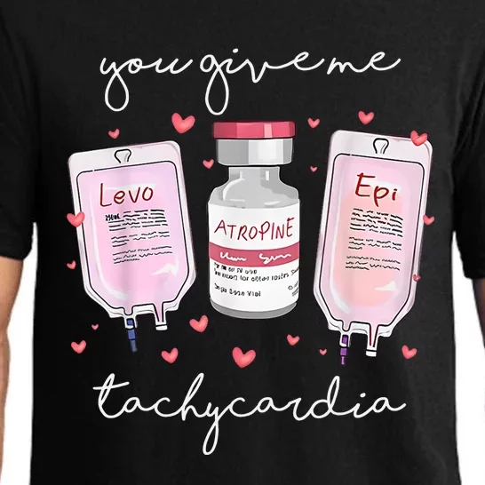 You Give Me Tachycardia Valentines Day Nurse Pajama Set