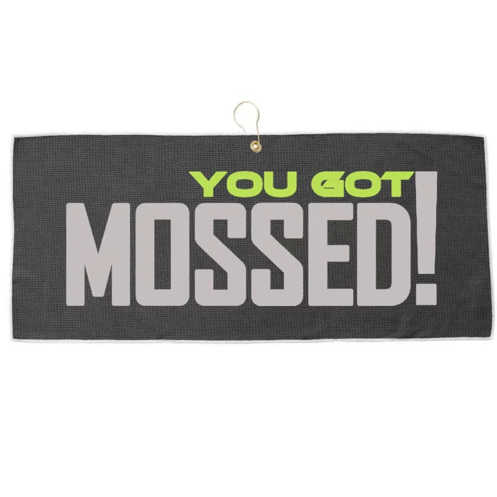 You Got Mossed Large Microfiber Waffle Golf Towel