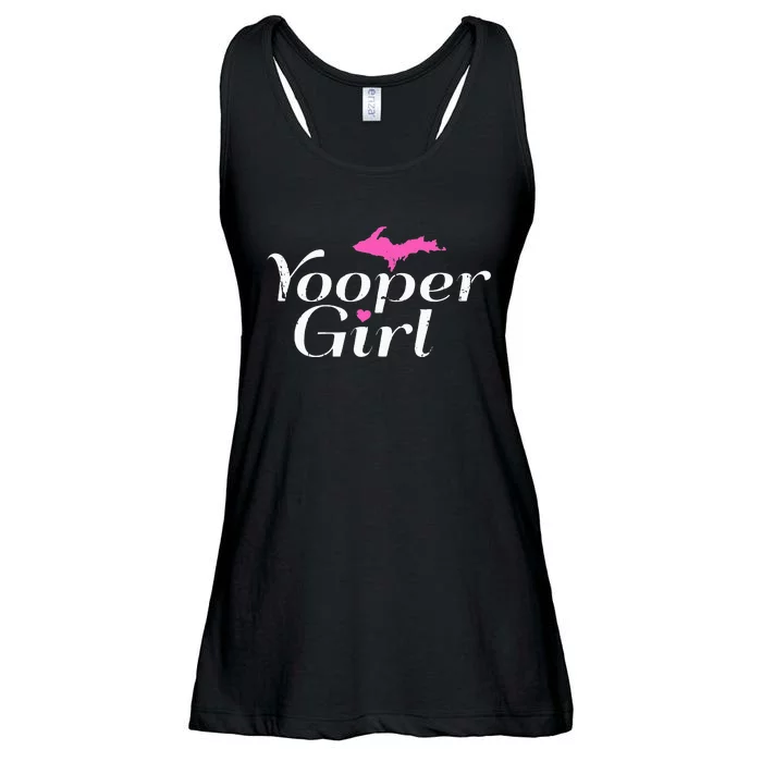 Yooper Girl Michigan Upper Peninsula Midwest Roots Ladies Essential Flowy Tank