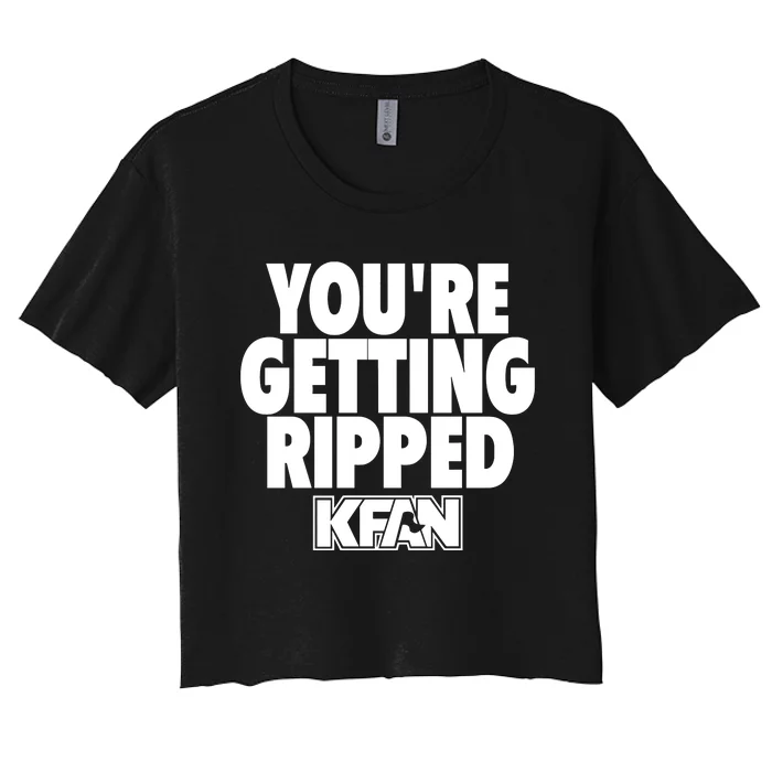 YouRe Getting Ripped Women's Crop Top Tee