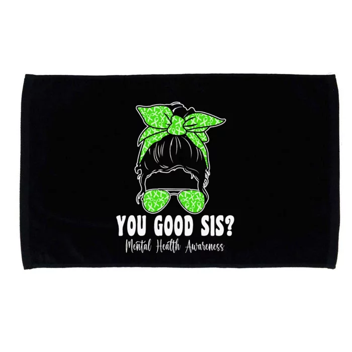 You Good Sis Mental Health Matters Awareness Human Brain Microfiber Hand Towel