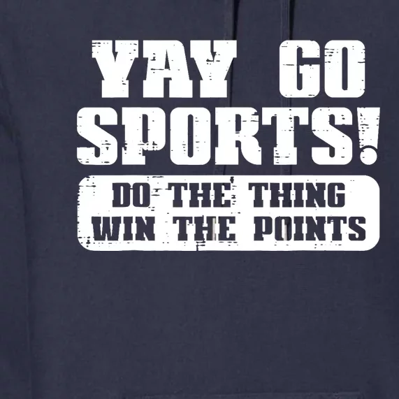 Yay Go Sports American Football Game Day Premium Hoodie