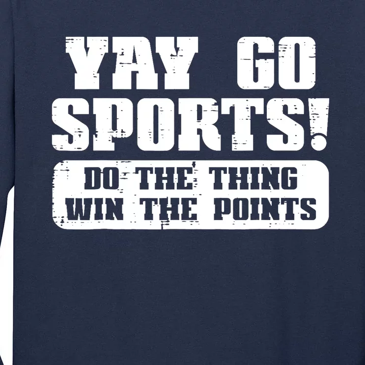 Yay Go Sports American Football Game Day Tall Long Sleeve T-Shirt