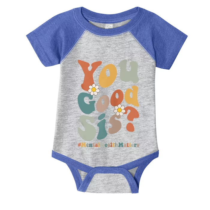 You Good Sis Tal Health Matters Cool Gift Infant Baby Jersey Bodysuit