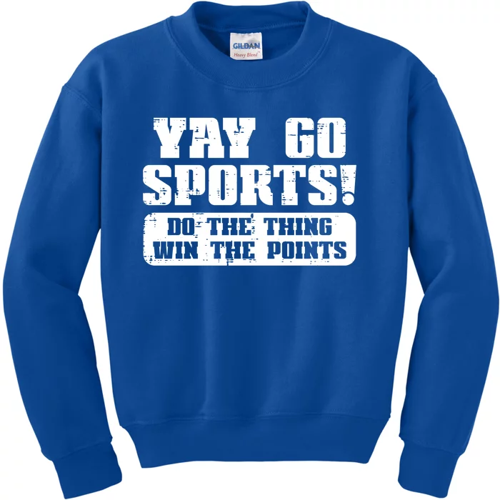 Yay Go Sports American Football Game Day Great Gift Kids Sweatshirt