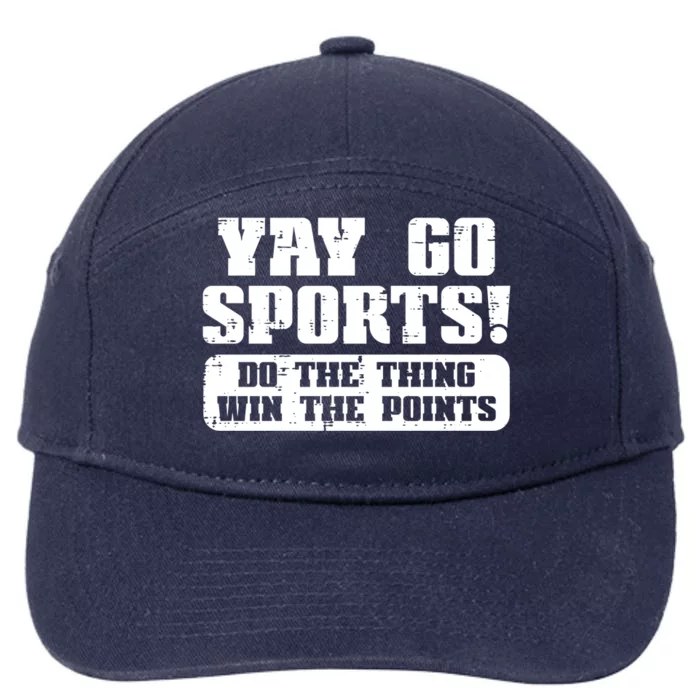 Yay Go Sports American Football Game Day Great Gift 7-Panel Snapback Hat