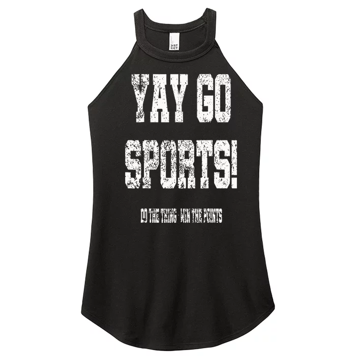 Yay Go Sports! Funny Sports Women’s Perfect Tri Rocker Tank