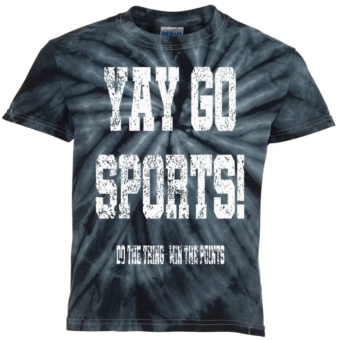 Yay Go Sports! Funny Sports Kids Tie-Dye T-Shirt