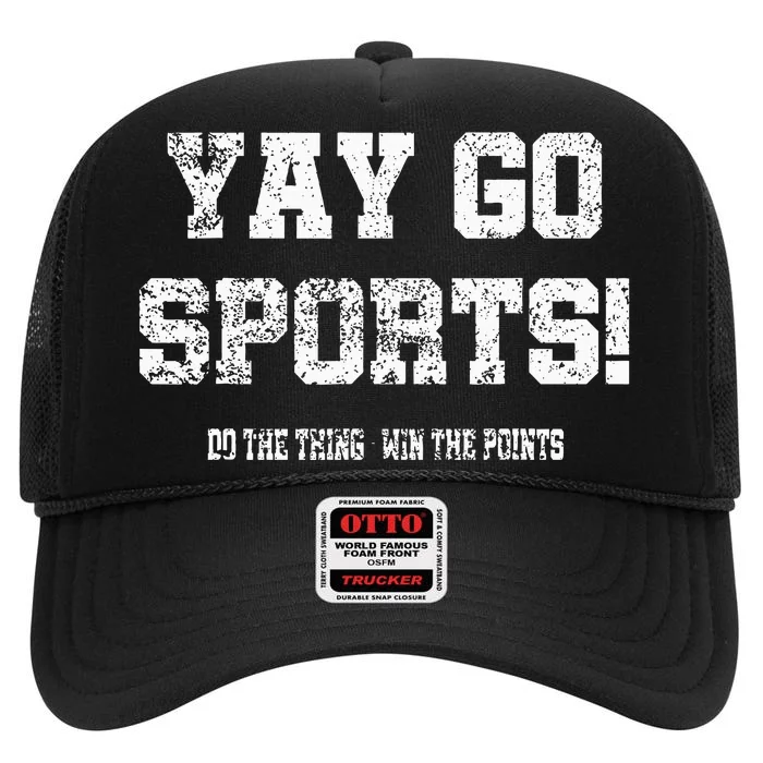 Yay Go Sports! Funny Sports High Crown Mesh Trucker Hat