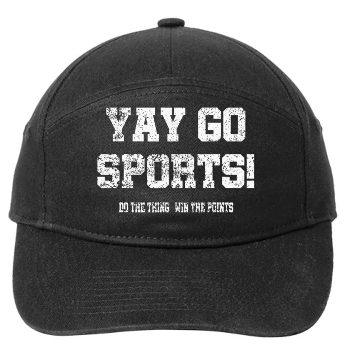 Yay Go Sports! Funny Sports 7-Panel Snapback Hat