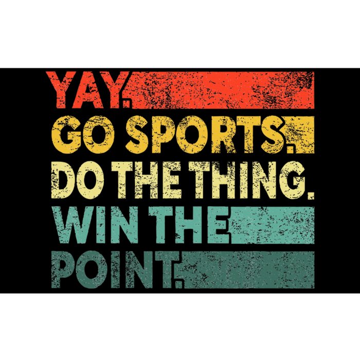 Yay Go Sports! Funny Sport Fan Bumper Sticker