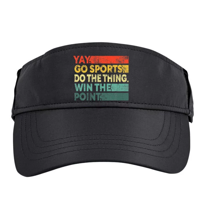 Yay Go Sports! Funny Sport Fan Adult Drive Performance Visor