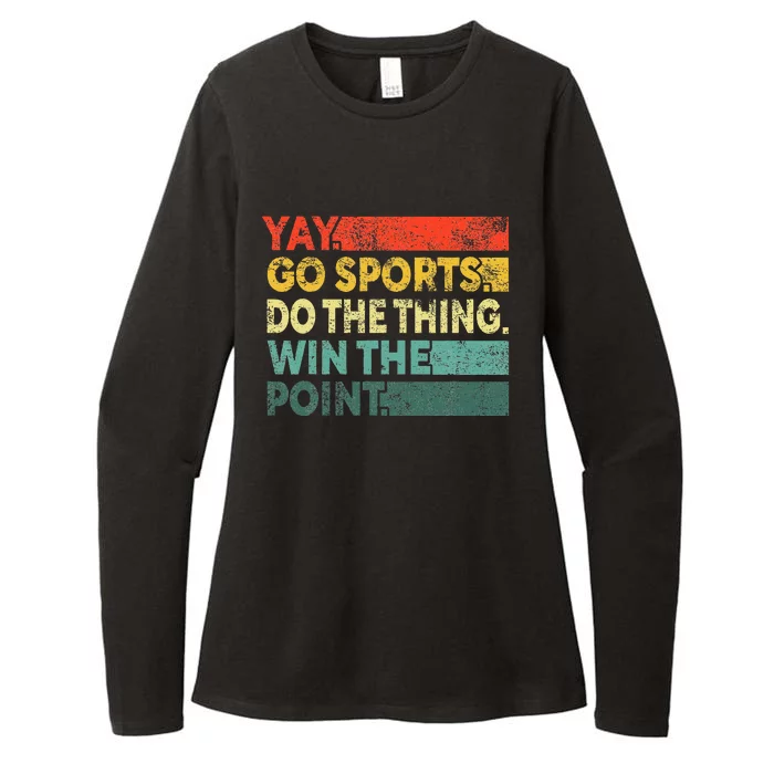 Yay Go Sports! Funny Sport Fan Womens CVC Long Sleeve Shirt