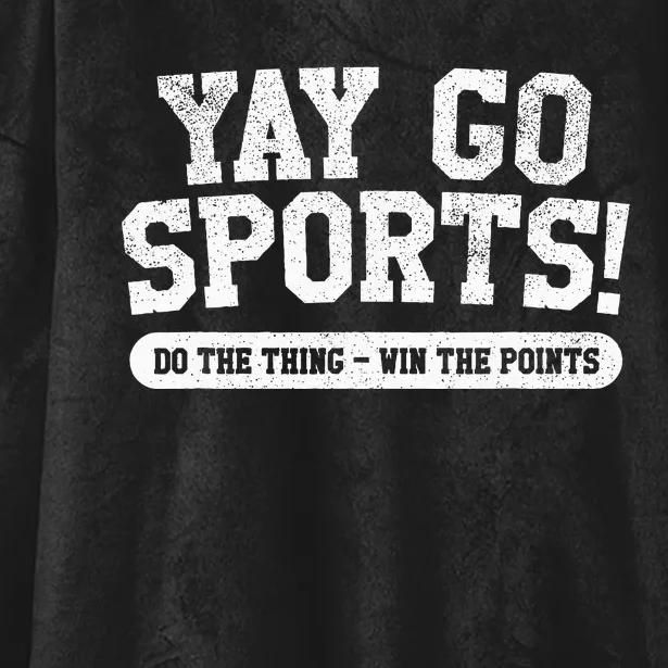 Yay Go Sports! Funny Sports Hooded Wearable Blanket