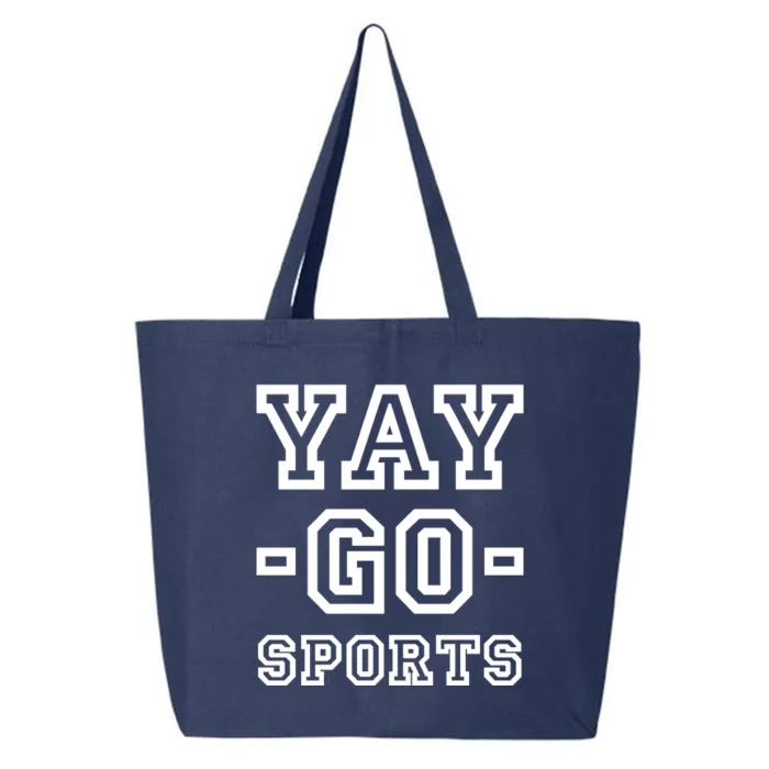 Yay Go Sports Funny Fan Football Soccer 25L Jumbo Tote