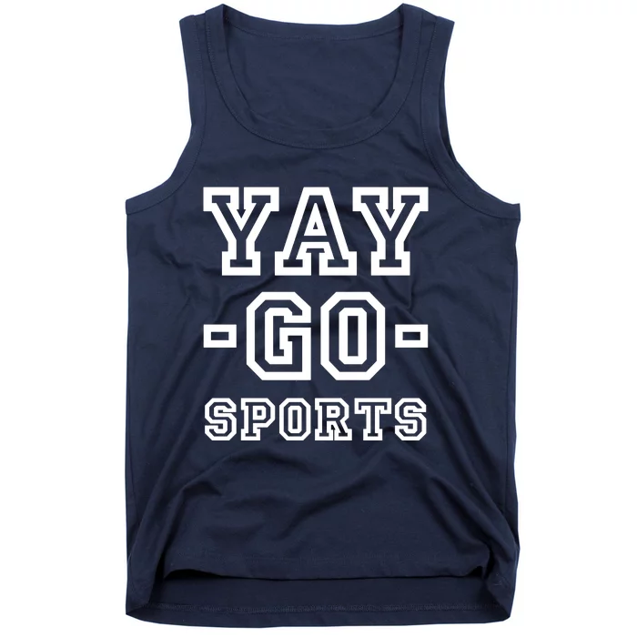 Yay Go Sports Funny Fan Football Soccer Tank Top