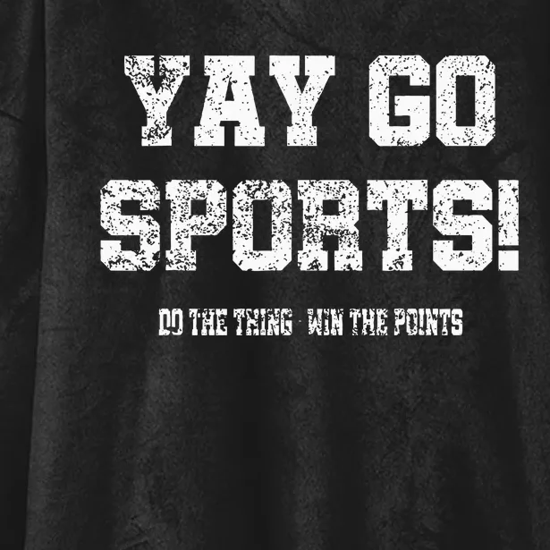 Yay Go Sports! Funny Sports Hooded Wearable Blanket