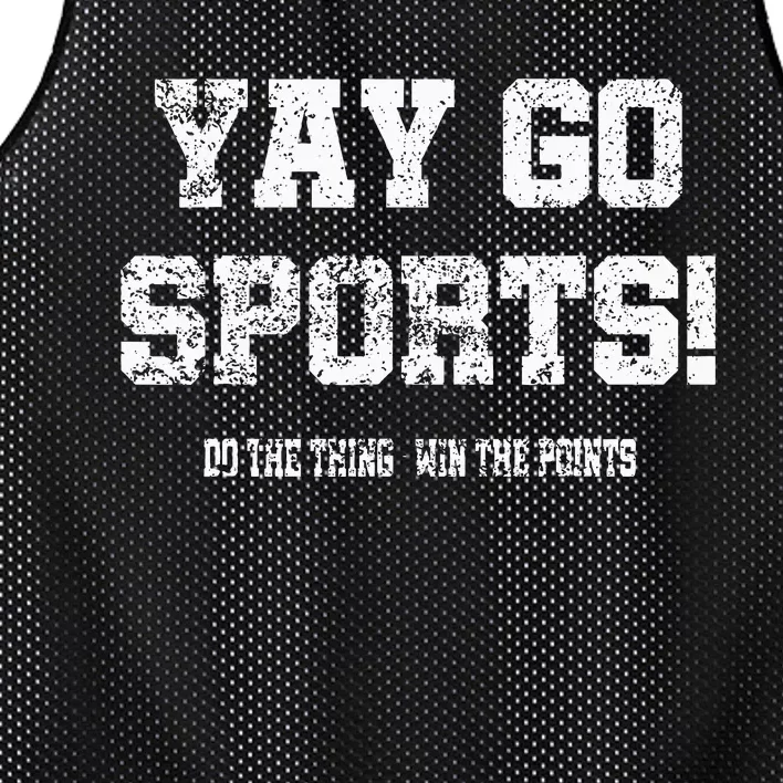 Yay Go Sports! Funny Sports Mesh Reversible Basketball Jersey Tank