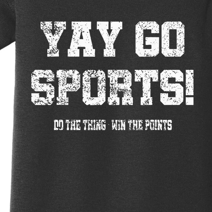 Yay Go Sports! Funny Sports Baby Bodysuit