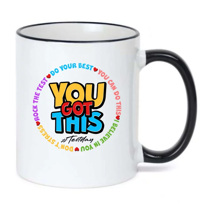 You Got This #Test Day Black Color Changing Mug