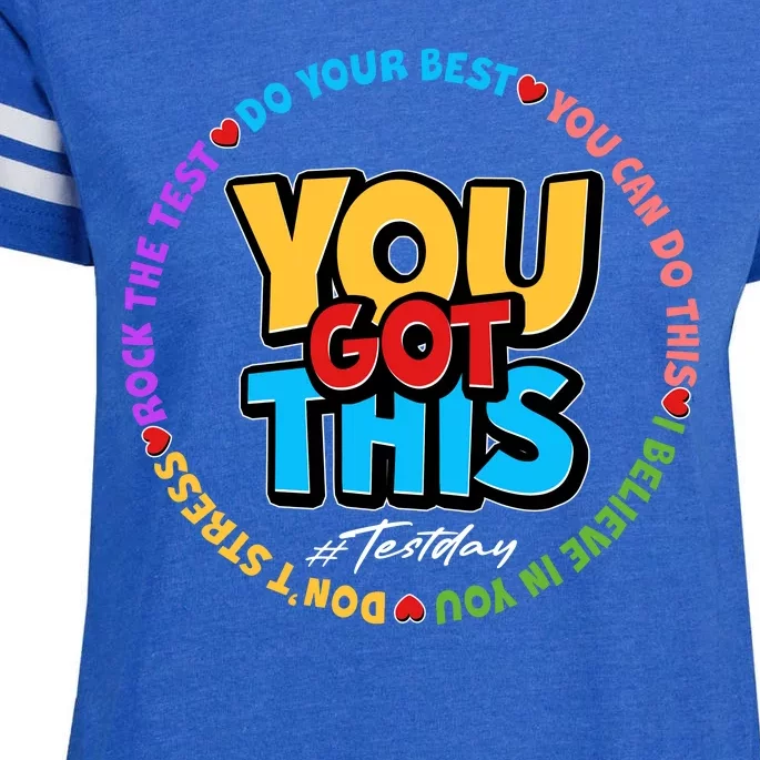 You Got This #Test Day Enza Ladies Jersey Football T-Shirt