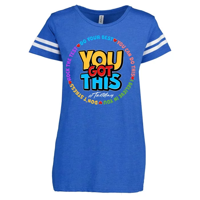 You Got This #Test Day Enza Ladies Jersey Football T-Shirt