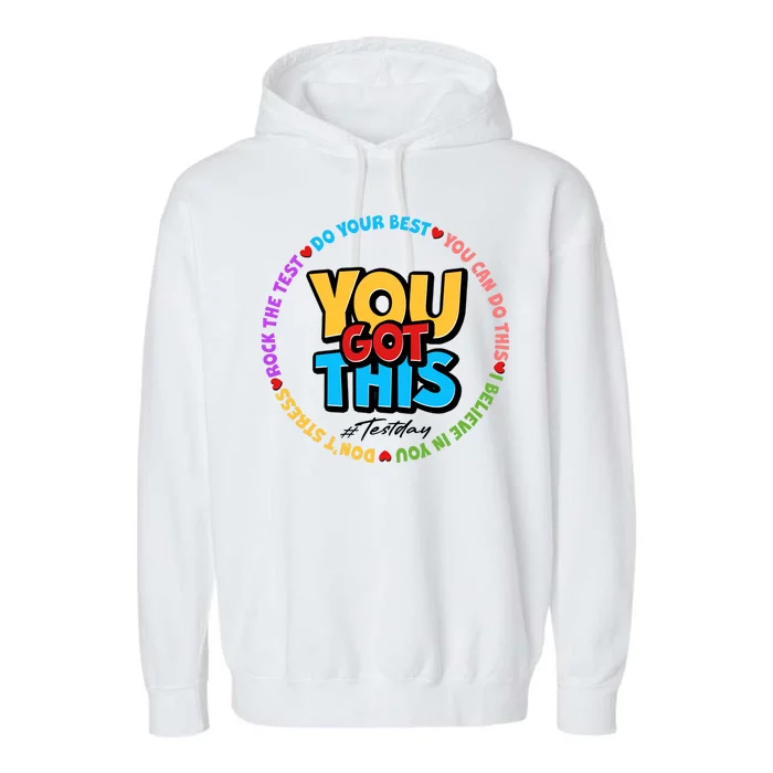 You Got This #Test Day Garment-Dyed Fleece Hoodie